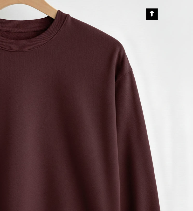 MAROON  - BASIC SWEATSHIRT
