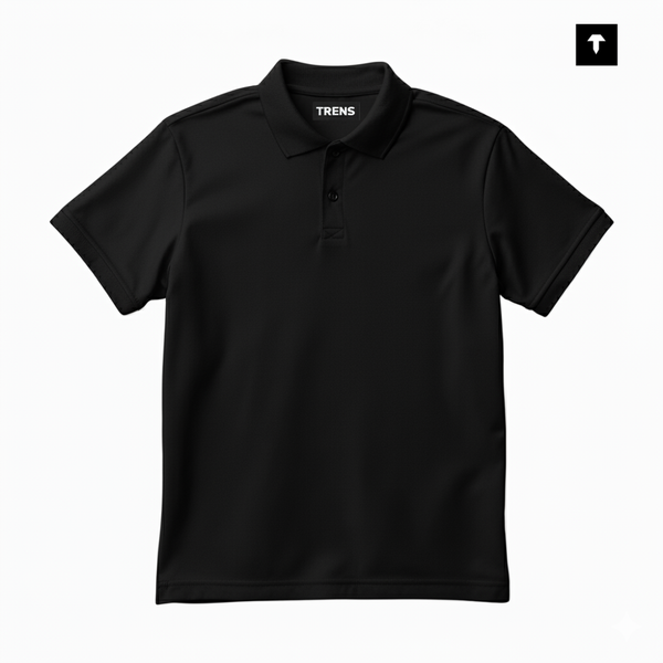 Black Regular Polo