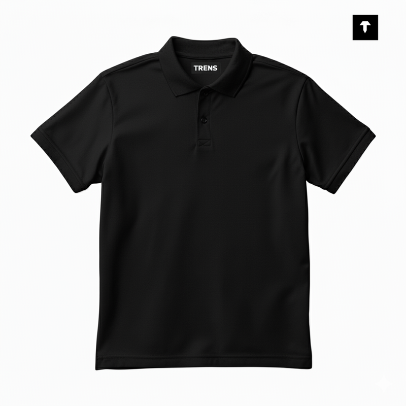 Black Regular Polo