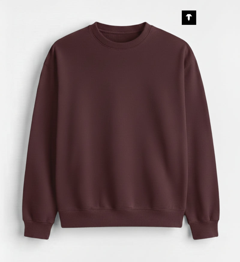 MAROON  - BASIC SWEATSHIRT