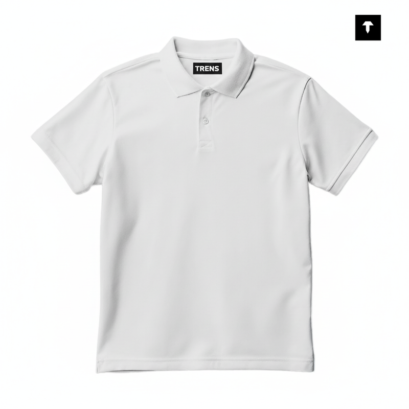 White Regular Polo
