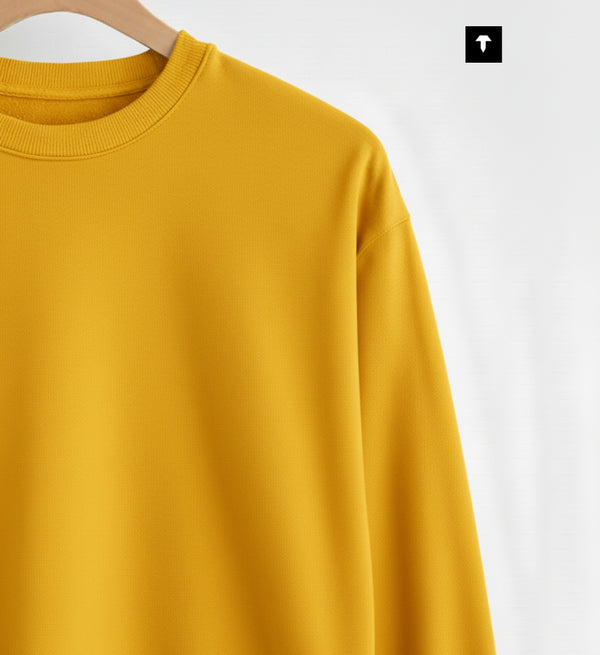 YELLOW - BASIC SWEATSHIRT