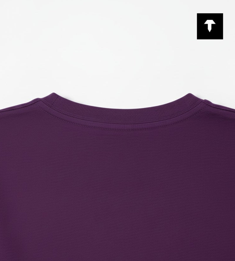 Deep Purple Oversized Tee