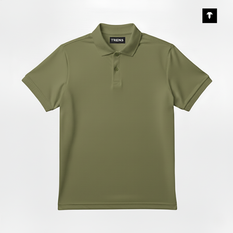 Olive Green Regular Polo