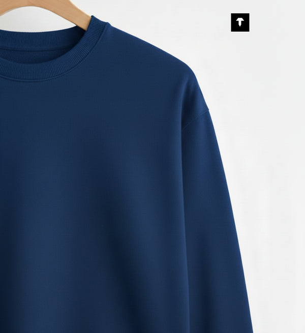 NAVY BLUE - BASIC SWEATSHIRT